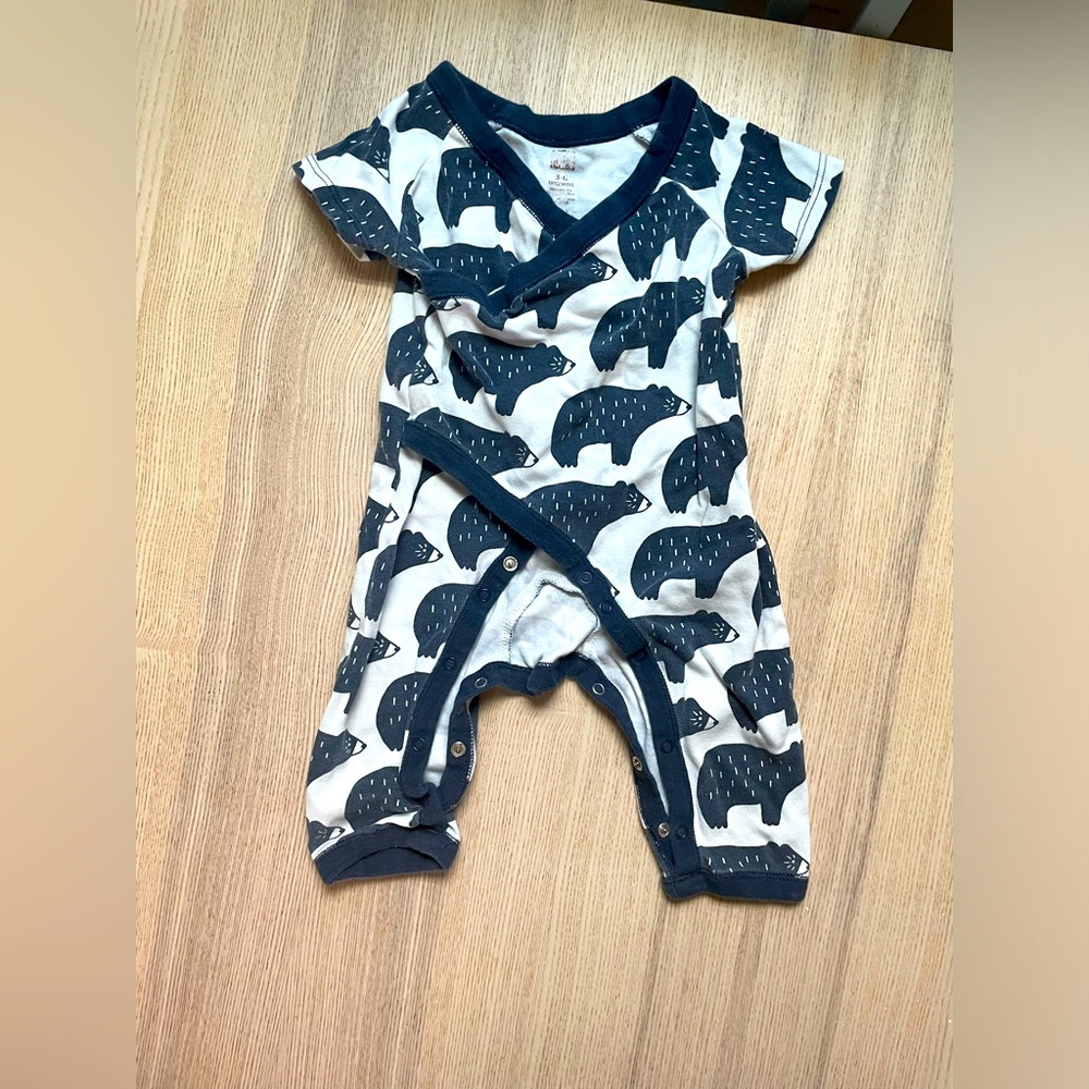 Tea collection 3-6 months bear romper